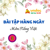 Bài tập hàng ngày Tiếng Việt lớp 3 Kết nối tri thức