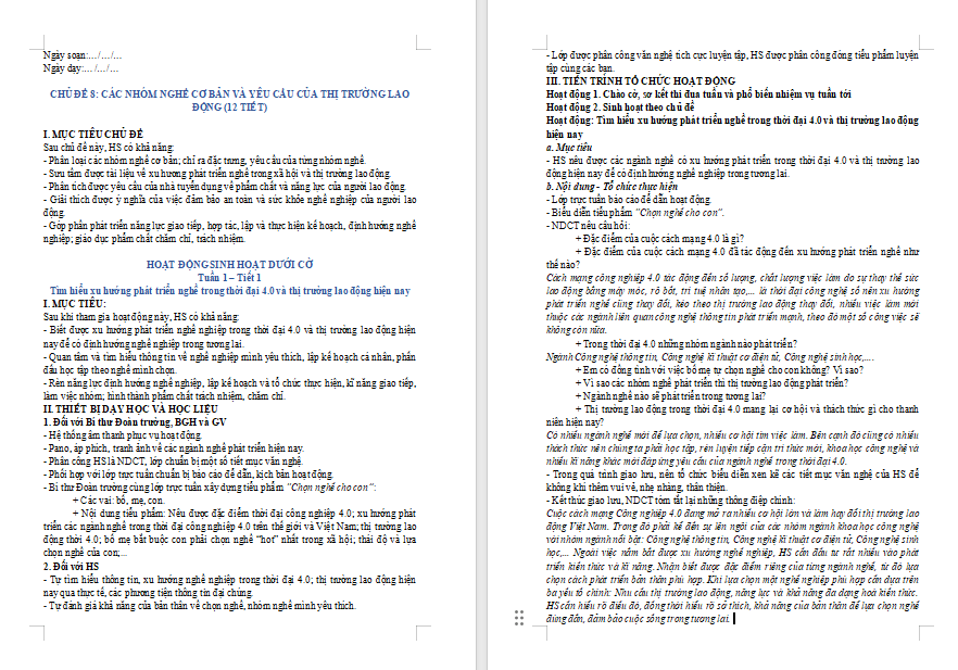 PowerPoint Hoạt động trải nghiệm 11 KNTT Chủ đề 8