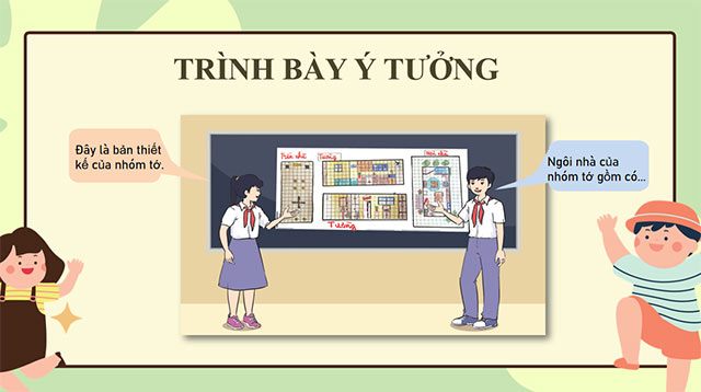 PowerPoint STEM Ngôi nhà nhỏ tiện ích
