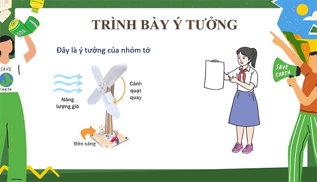 PowerPoint STEM Máy phát điện gió