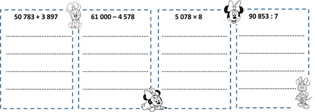 Phiếu bài tập Tết môn Toán lớp 4