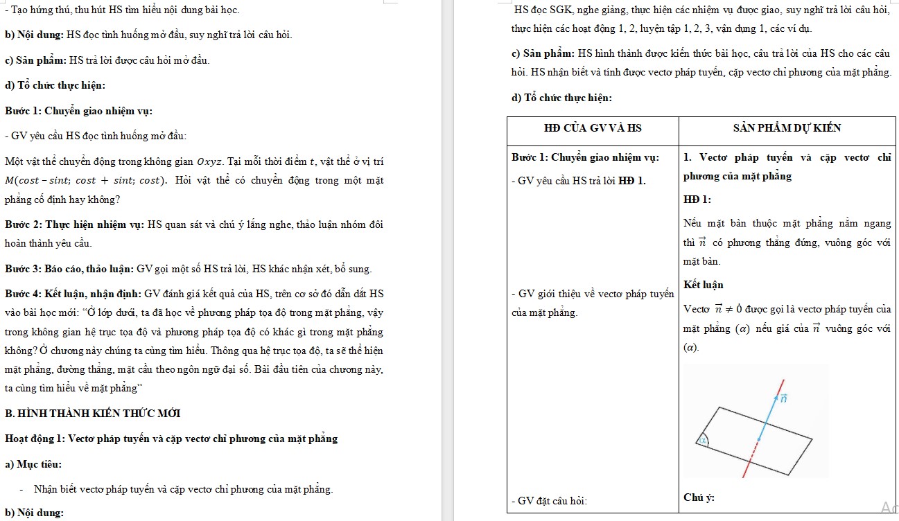 Giáo án Bài 14 Toán 12 Kết nối tri thức