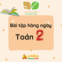 Bài tập hàng ngày Toán lớp 2 Kết nối tri thức Tuần 6 Thứ 2