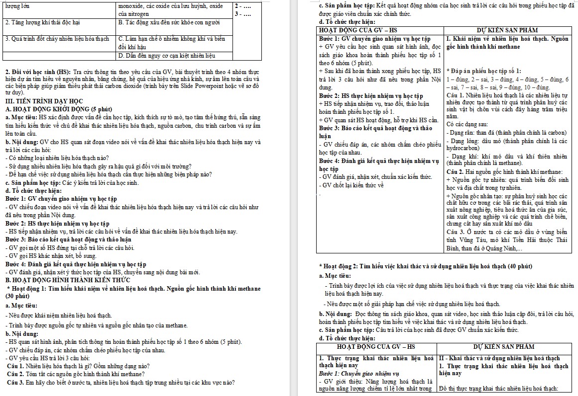 Giáo án Hóa học 9 KNTT Bài 35