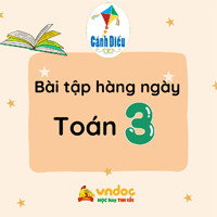 Bài tập hàng ngày Toán lớp 3 Cánh diều Tuần 6 Thứ 6