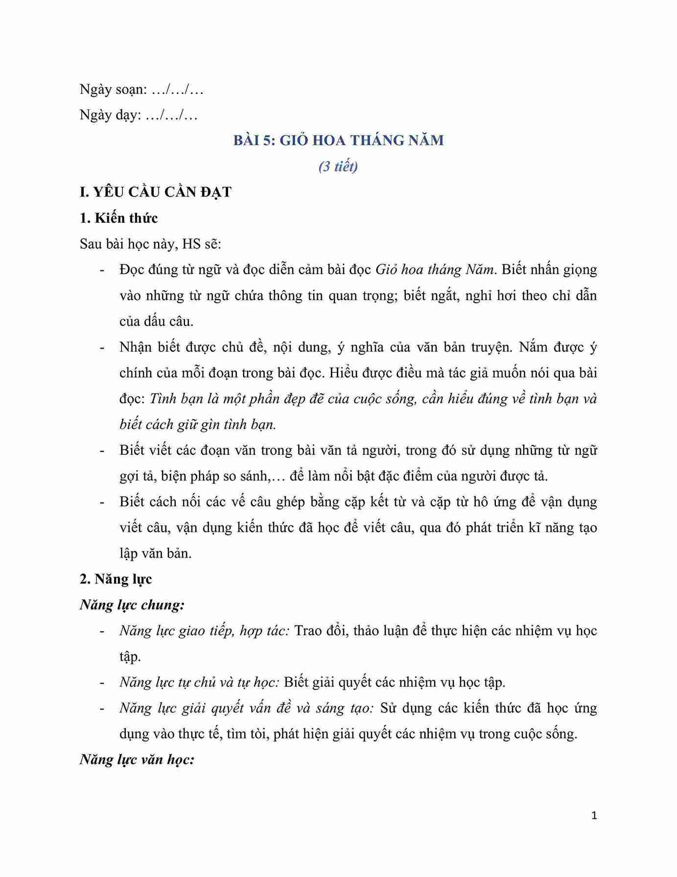 giao an tieng viet 5 bai 5 gio hoa thang nam hinh anh 0 1*667393