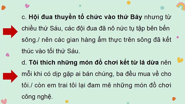 PowerPoint Tiếng Việt 5 Luyện tập về cách nối các vế trong câu ghép