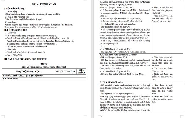 Giáo án Tiếng Việt 5 Viết đoạn mở bài cho bài văn tả người