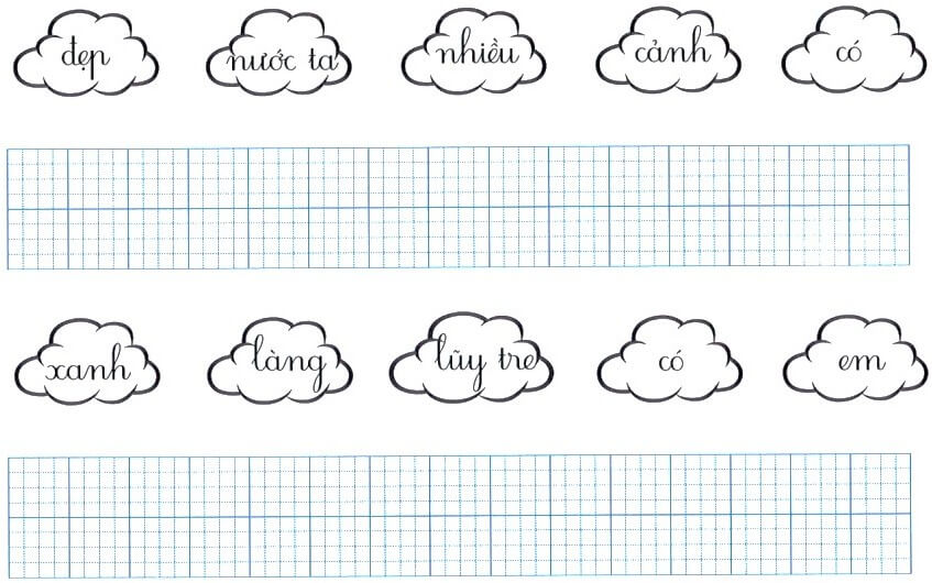 Bài tập cuối tuần Tiếng Việt lớp 1 Tuần 34