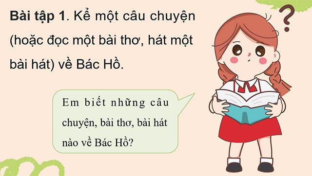 PowerPoint Tiếng Việt 5 Trao đổi Bác Hồ của em