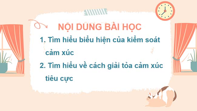 Giáo án HĐTN 7 Bài 2: Kiểm soát cảm xúc của bản thân