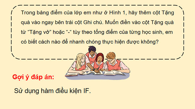 Giáo án Tin học 9 Chủ đề E3 Bài 2: Hàm điều kiện IF