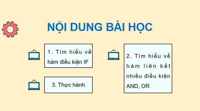 Giáo án Tin học 9 Chủ đề E3 Bài 2: Hàm điều kiện IF