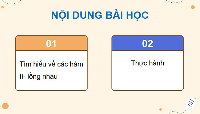 Giáo án Tin học 9 Bài 3: Hàm điều kiện IF tiếp theo