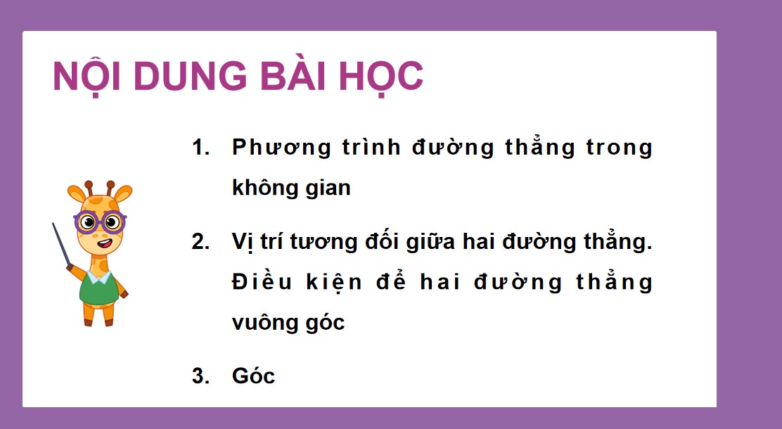 PowerPoint Toán 12 CTST Bài Phương trình đường thẳng trong không gian