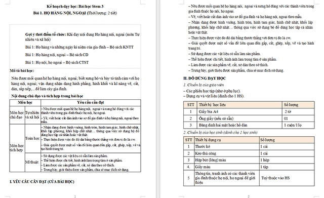 Giáo án STEM Làm cây gia đình