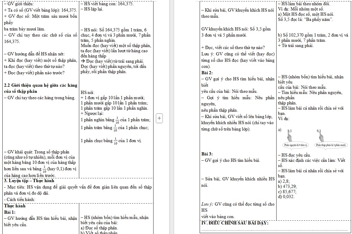 Giáo án Toán 5 CTST Bài 19
