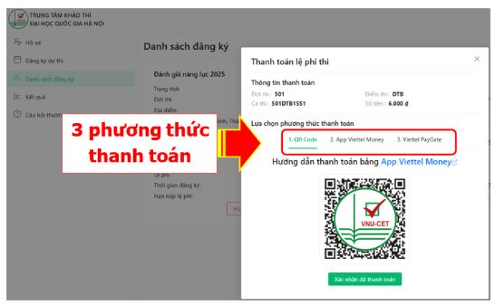 Hướng dẫn đăng ký thi HSA 2025