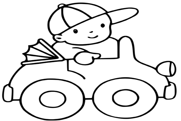 Tô màu cho bé ô tô