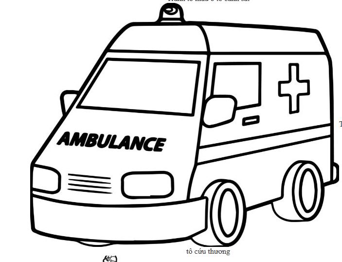 Tranh tập tô hình ô tô