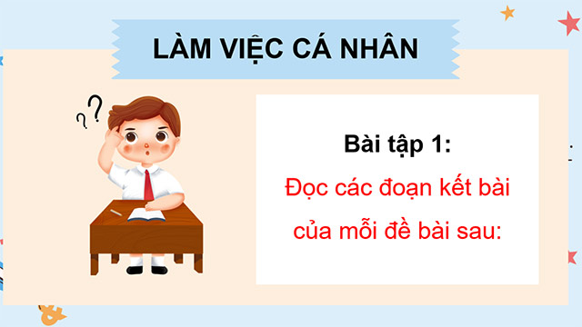 PowerPoint Tiếng Việt 5 Viết đoạn kết bài cho bài văn tả người