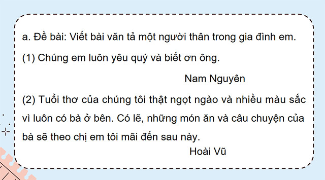 PowerPoint Tiếng Việt 5 Viết đoạn kết bài cho bài văn tả người