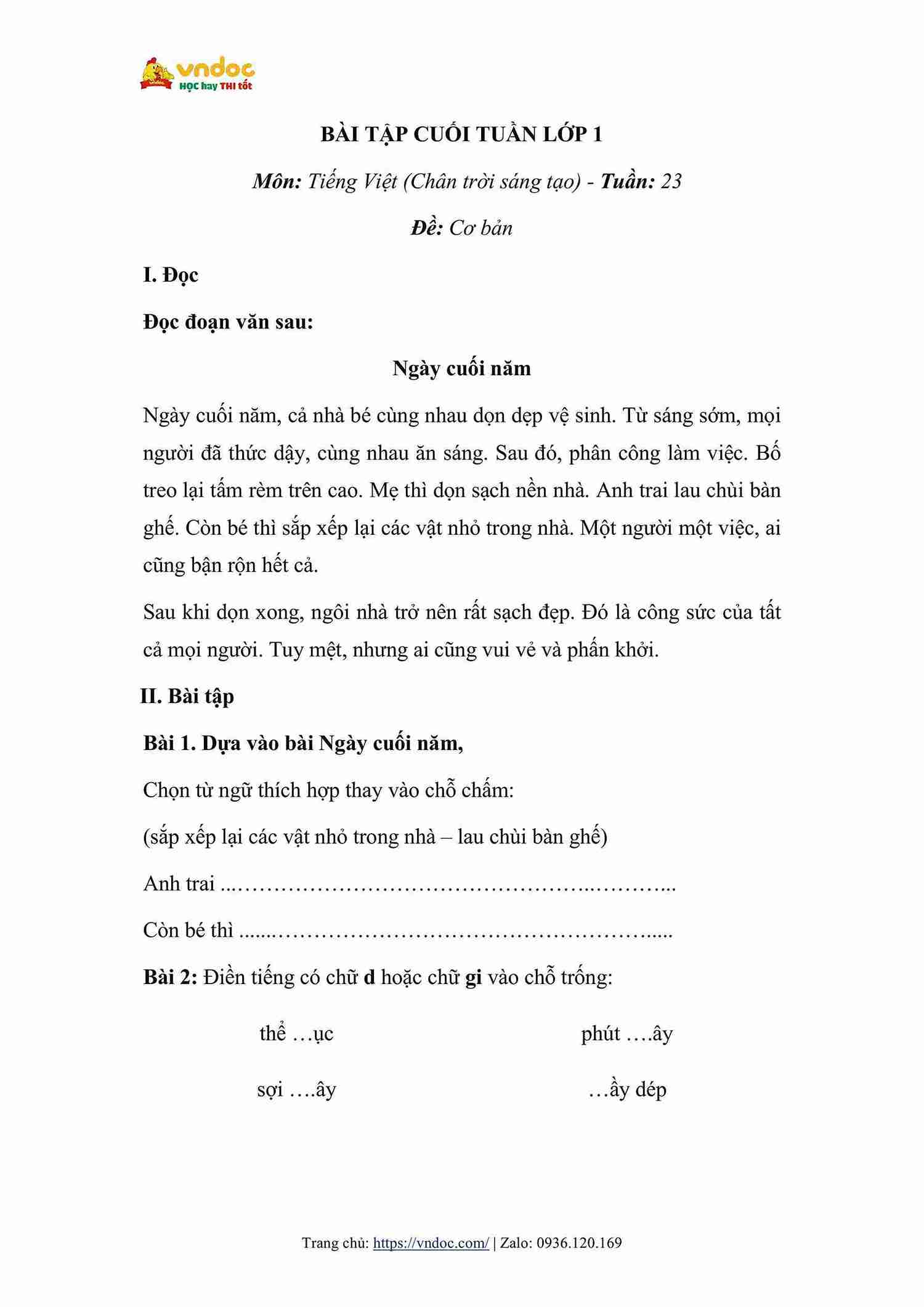 bai tap cuoi tuan tieng viet lop 1 ctst tuan 23 hinh anh 0 3*671559