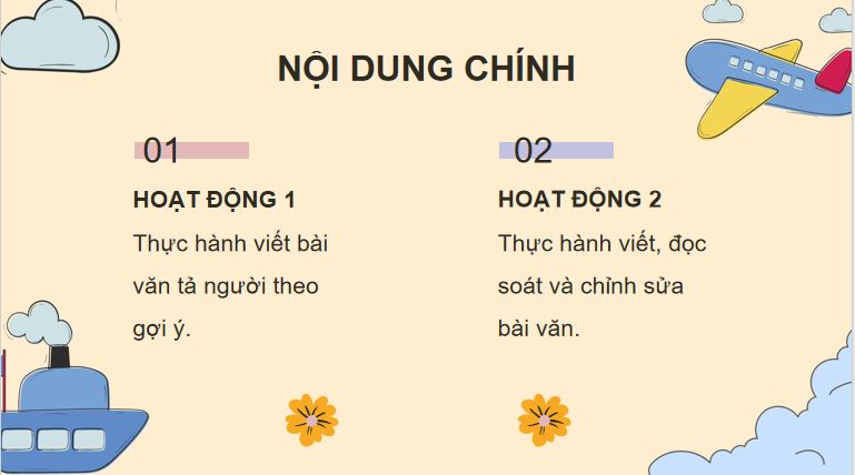 PowerPoint Tiếng Việt 5 Viết bài văn tả người