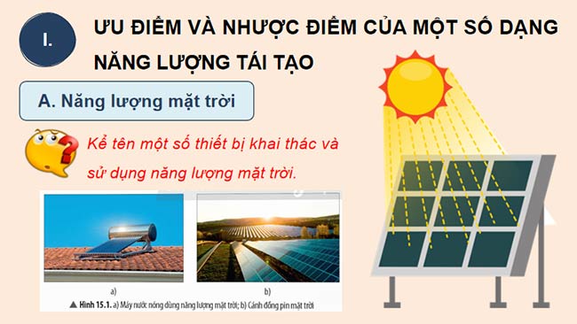 Giáo án KHTN 9 Bài 15: Năng lượng tái tạo