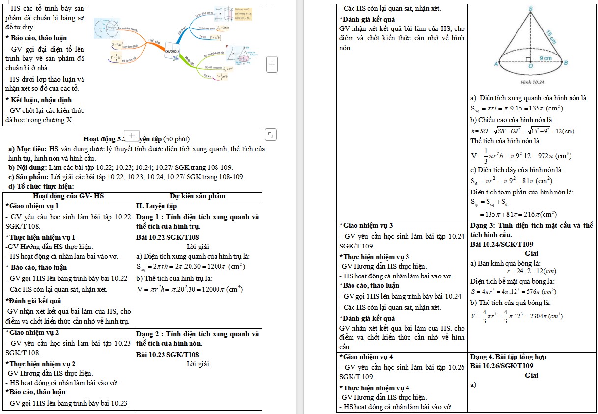 Giáo án Toán 9 KNTT Bài tập cuối Chương 10