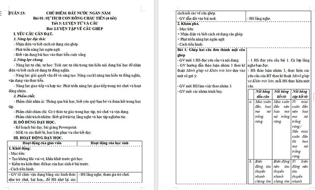 Giáo án Tiếng Việt 5 Luyện tập về câu ghép