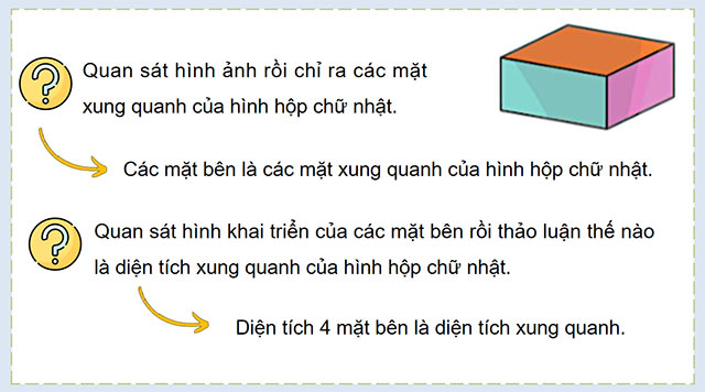 PowerPoint Toán 5 Diện tích xung quanh, diện tích toàn phần của hình hộp chữ nhật và hình lập phương