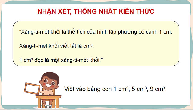PowerPoint Toán 5 Xăng-ti-mét khối, Đề-xi-mét khối