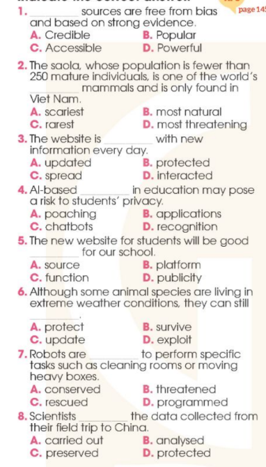 Tiếng Anh 12 Global Success Review 3 Language