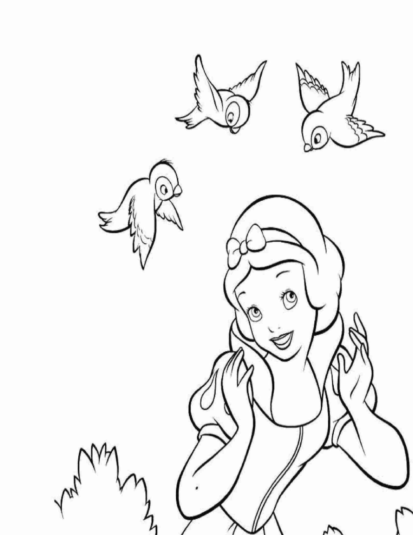 Bộ tranh tô màu nàng công chúa Bạch Tuyết