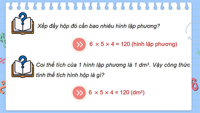 PowerPoint Toán 5 Thể tích của hình hộp chữ nhật
