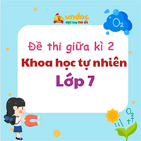 Đề thi giữa kì 2 lớp 7 môn Khoa học tự nhiên Kết nối tri thức theo CV 7991