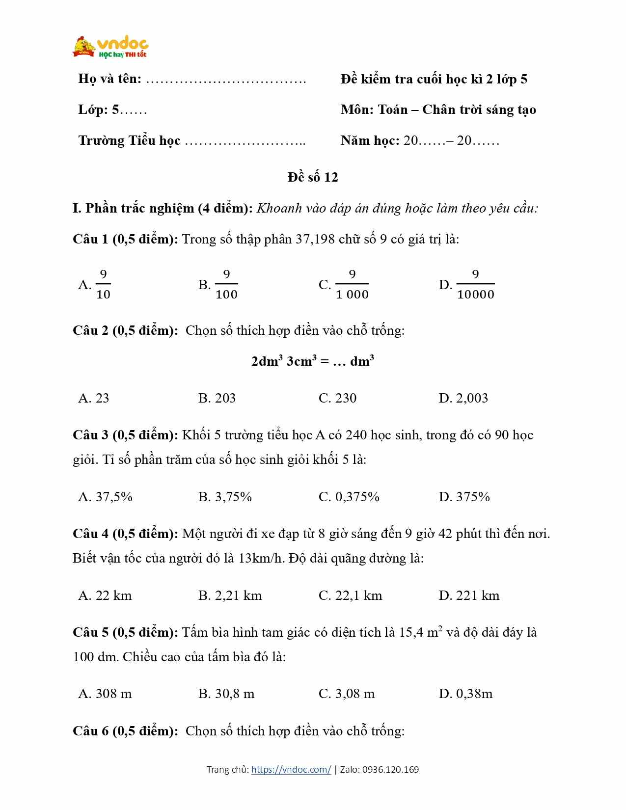 de thi toan 5 cuoi ki 2 sach ctst de 12 page 0001*680623