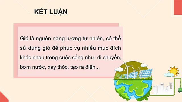 PowerPoint Công nghệ 5 Mô hình máy phát điện gió