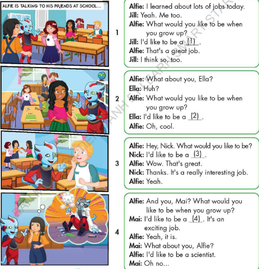 Tiếng Anh lớp 5 unit 7 lesson 1 i-Learn Smart Start