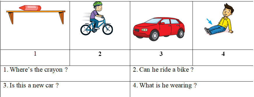 Đề thi học kì 2 tiếng Anh lớp 3 Family and Friends số 1