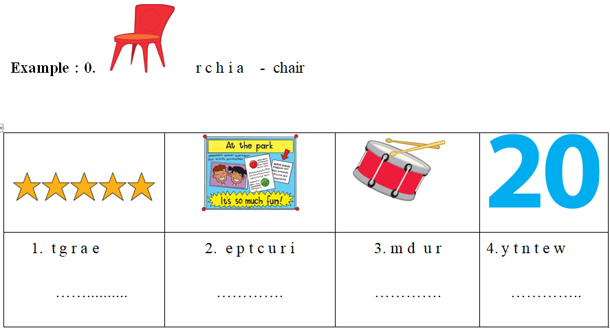 Đề thi học kì 2 tiếng Anh lớp 3 Family and Friends số 1