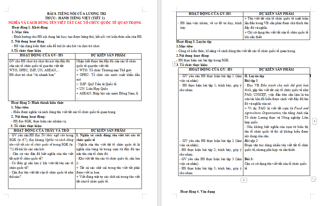 Ngữ văn 9 Bài 8 Thực hành tiếng Việt