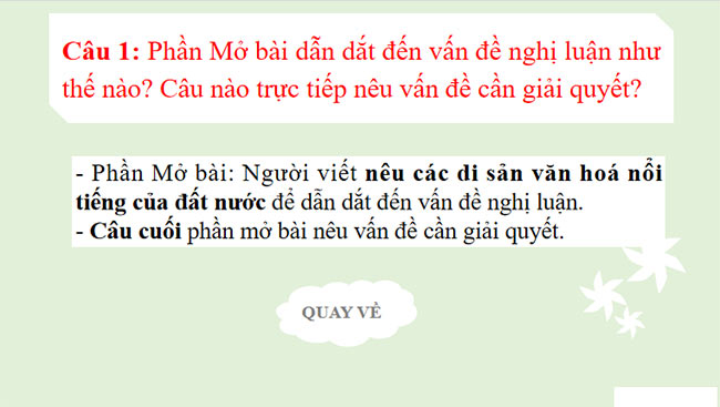 Viết bài văn nghị luận về một vấn đề cần giải quyết