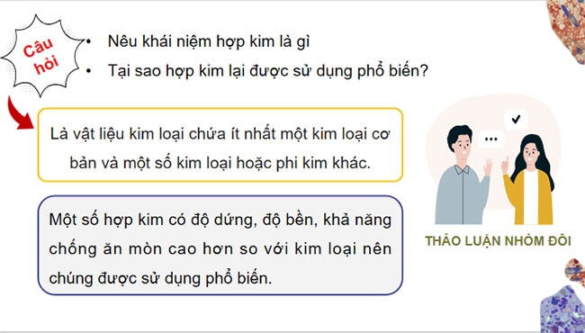Hóa học 9 Bài 18: Giới thiệu về hợp kim