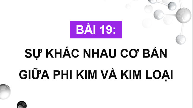 Giáo án Hóa học 9 Bài 19 Kết nối