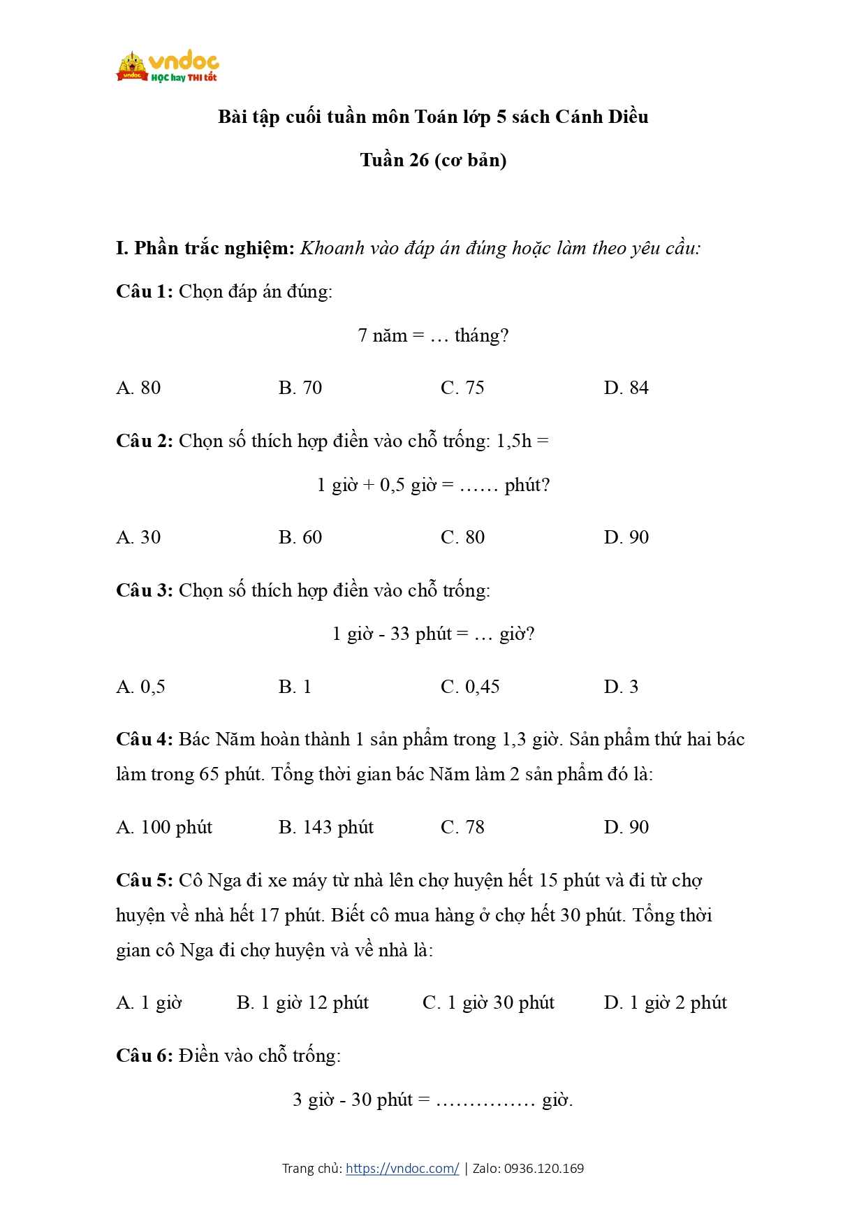 bai tap cuoi tuan mon toan lop 5 tuan 26 co ban cd page 1*683275