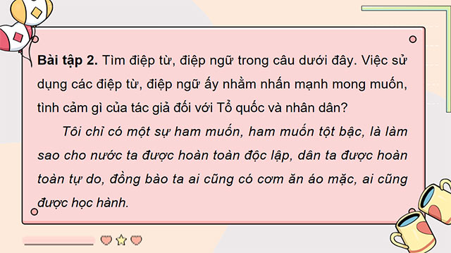 PowerPoint Tiếng Việt 5 Luyện tập về điệp từ, điệp ngữ