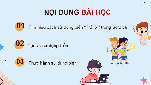 PowerPoint Tin học 5 Sử dụng biến trong chương trình