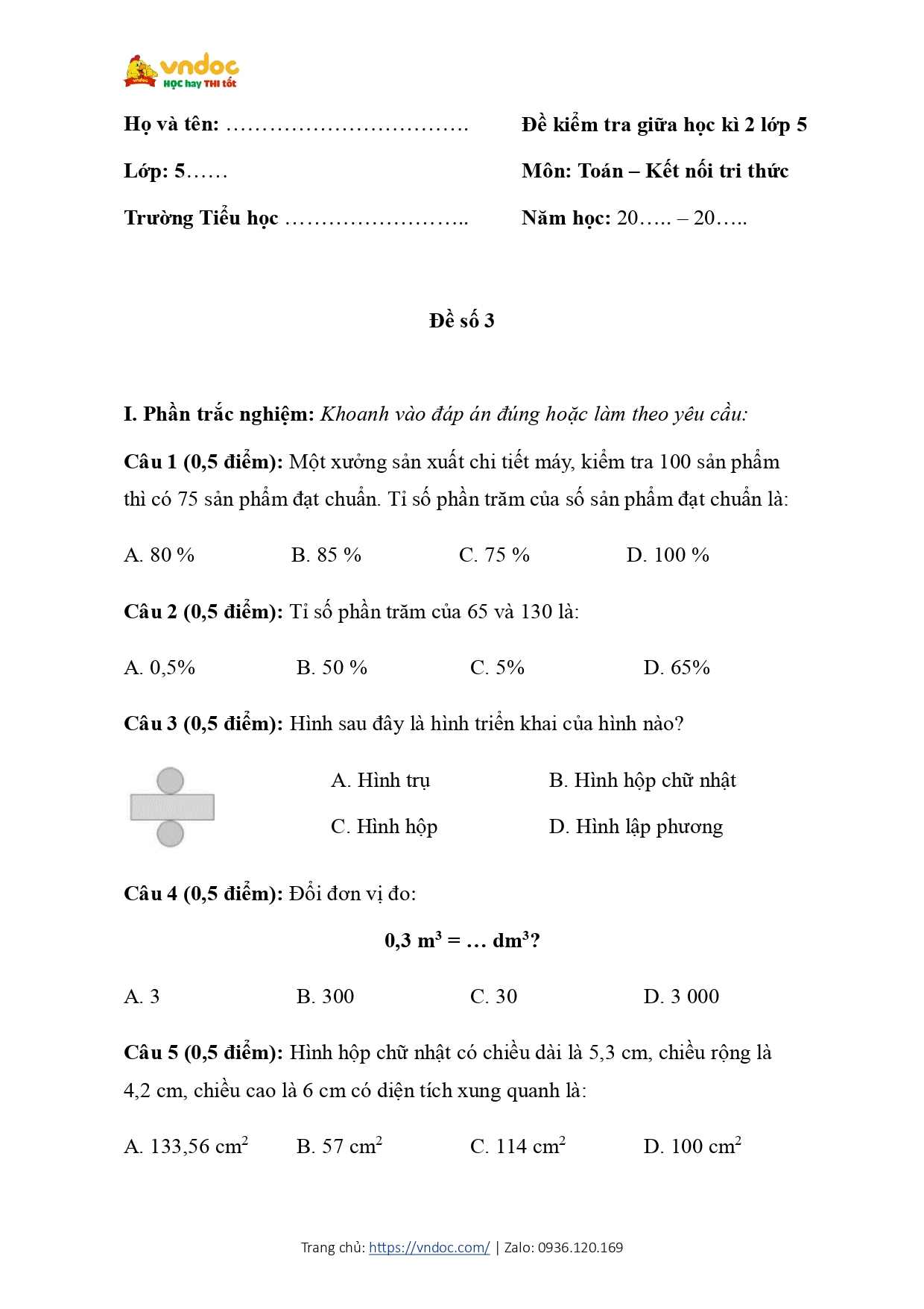 de thi giua ki 2 toan 5 kntt de 3 page 0001*685179